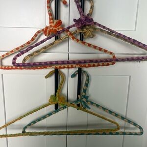 Vintage Knit Colorful Woven Hangers Set (5)